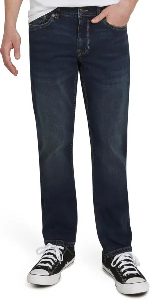 Quiksilver Men's 5 Pocket Straight Fit Stretch Waist Denim Jeans