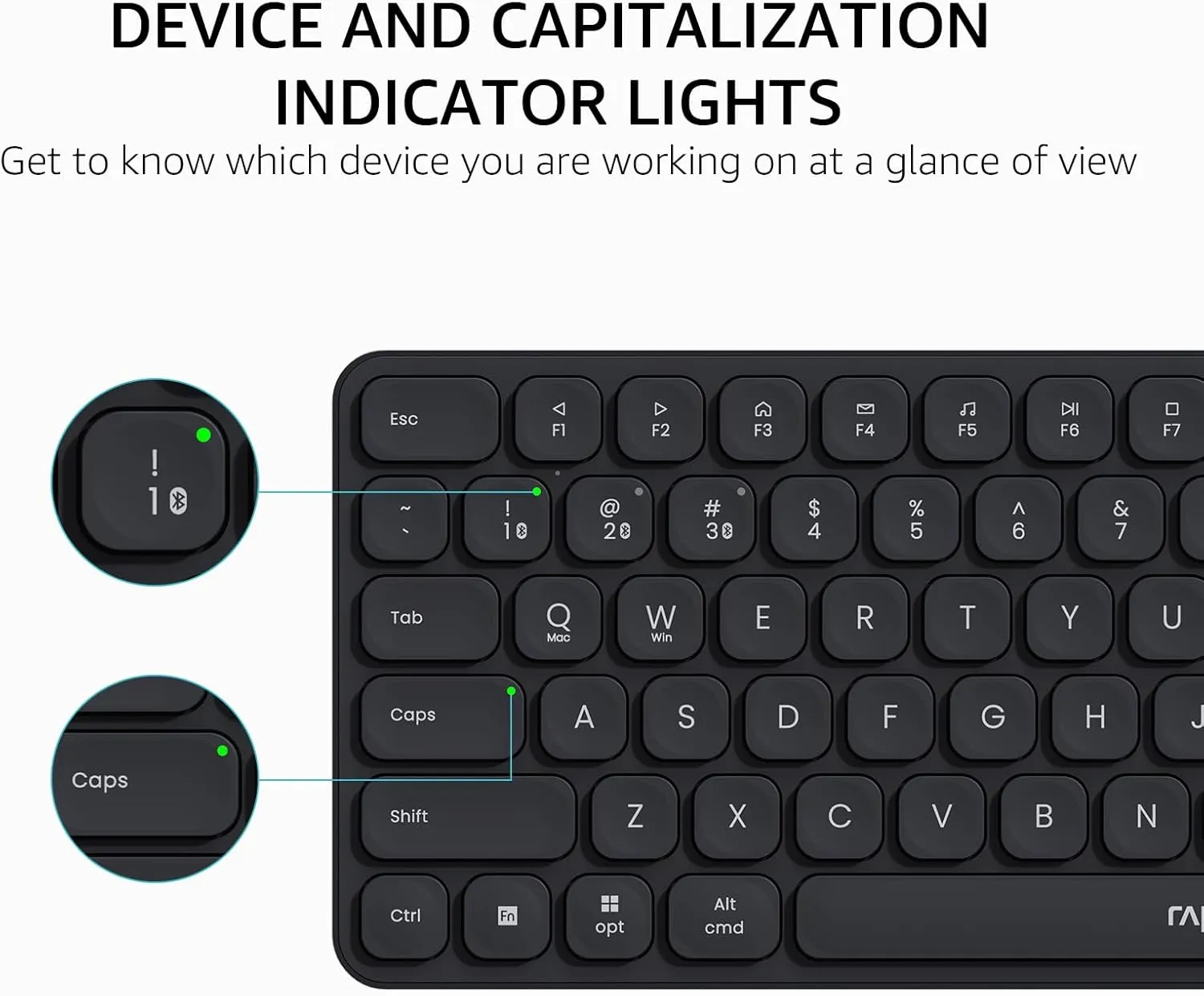 Rapoo E9050L Multi-Device Wireless Keyboard, Blade-Series E9050L 78-Key Ultra-Thin Keyboard, Support 4 Devices, Low-Profile, Quiet, USB-C, Rechargeable, Al-Alloy Frame, for Windows/Mac/Linux/Chrome