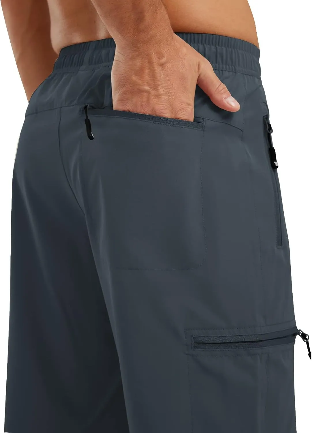 Rdruko Men's Hiking Shorts Quick Dry Lightweight Outdoor Sports Shorts with 5 Pockets for Travel Camping