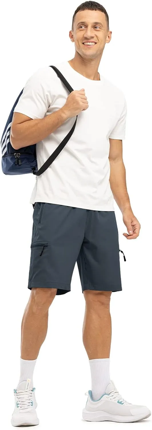 Rdruko Men's Hiking Shorts Quick Dry Lightweight Outdoor Sports Shorts with 5 Pockets for Travel Camping