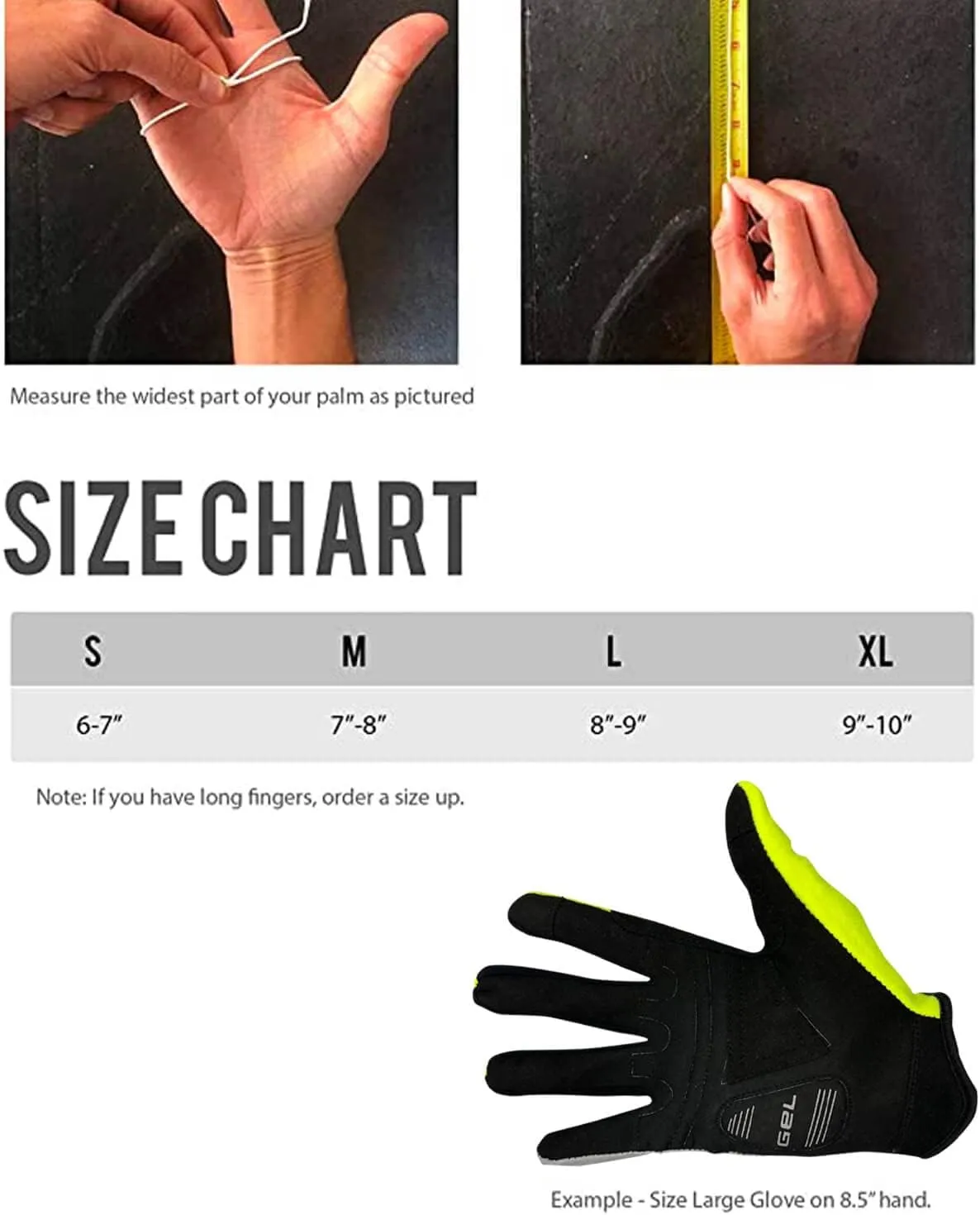 Reflective Summer Cycling Gloves for High Visibility – Fluorescent Hi-Vis Gloves with Biomotion Safety, Gel Padding & Touchscreen Fingers