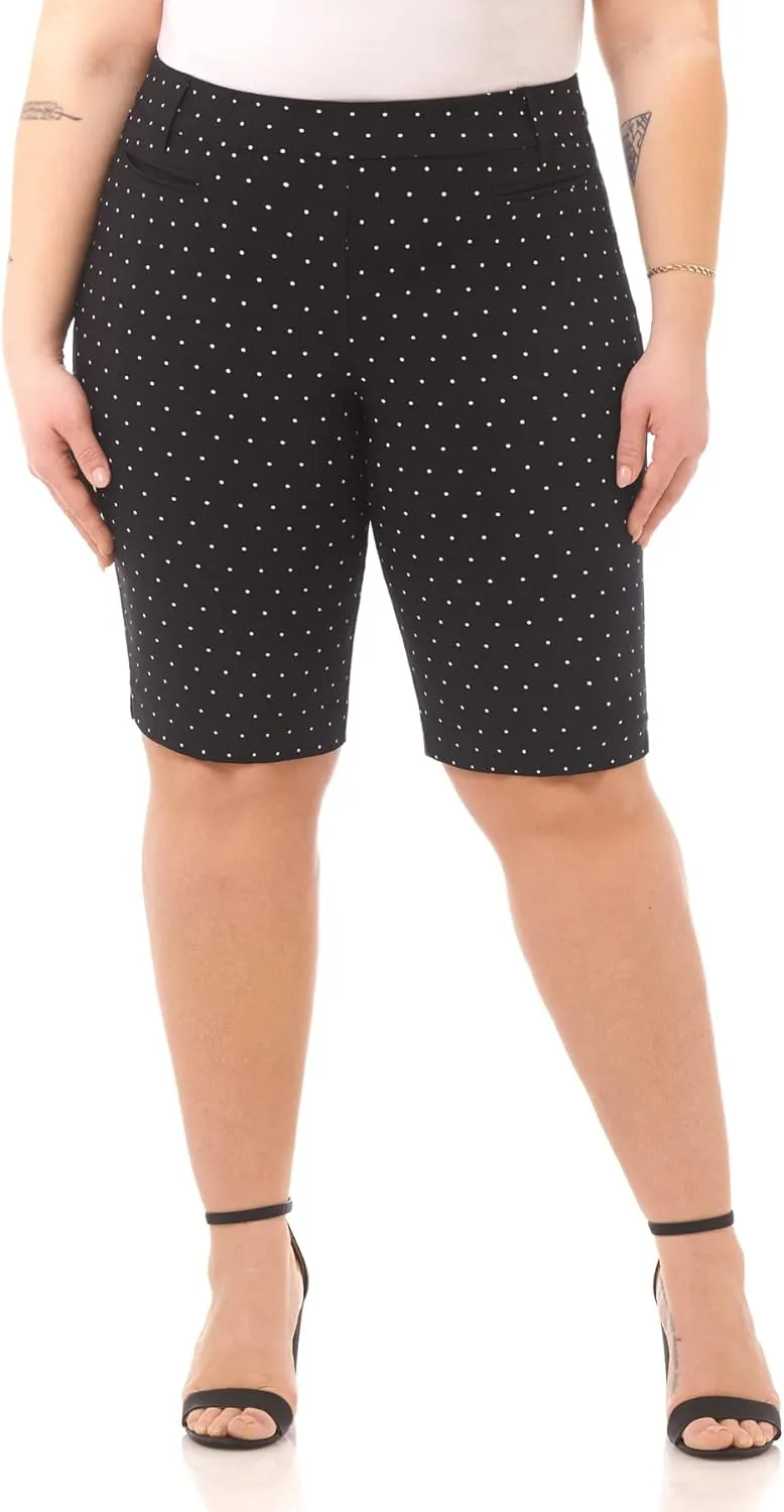 Rekucci Curvy Woman Ease into Comfort Plus Size Modern City Short