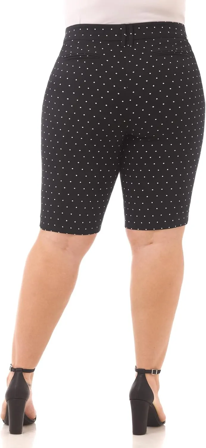 Rekucci Curvy Woman Ease into Comfort Plus Size Modern City Short