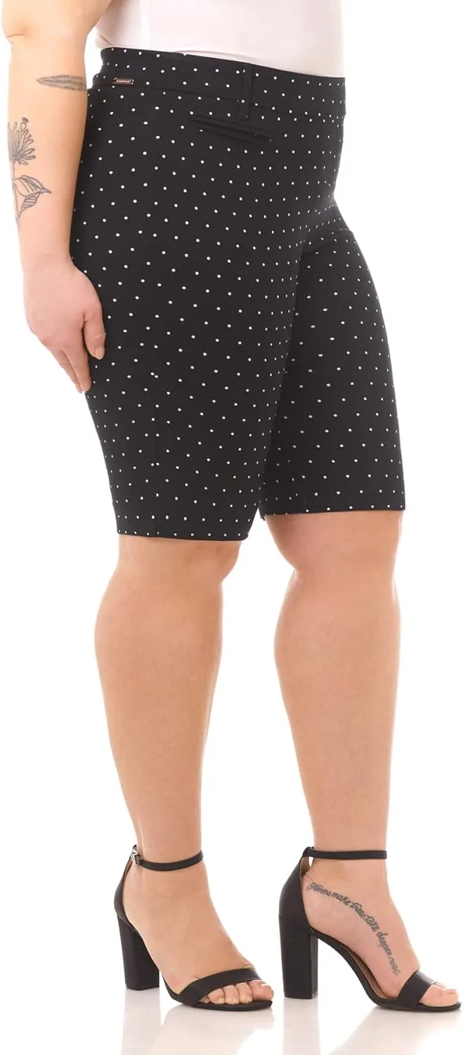 Rekucci Curvy Woman Ease into Comfort Plus Size Modern City Short