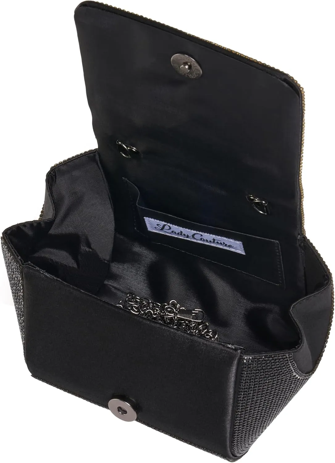 RENE Architectural Rhinestone Evening Bag