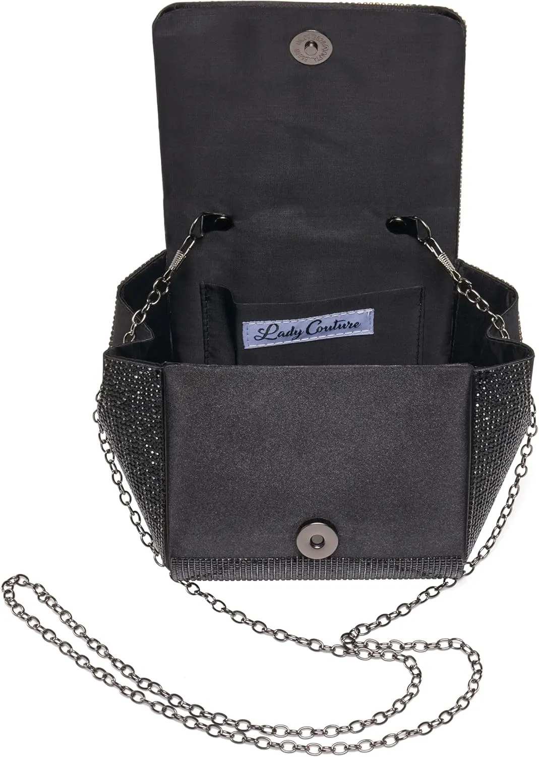 RENE Architectural Rhinestone Evening Bag