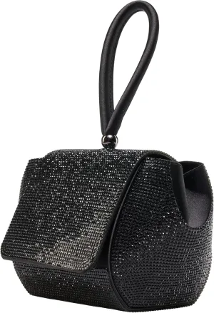 RENE Architectural Rhinestone Evening Bag