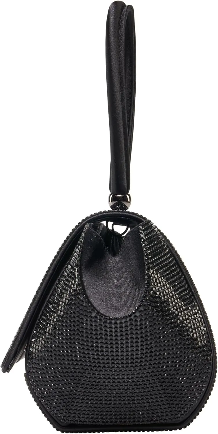 RENE Architectural Rhinestone Evening Bag