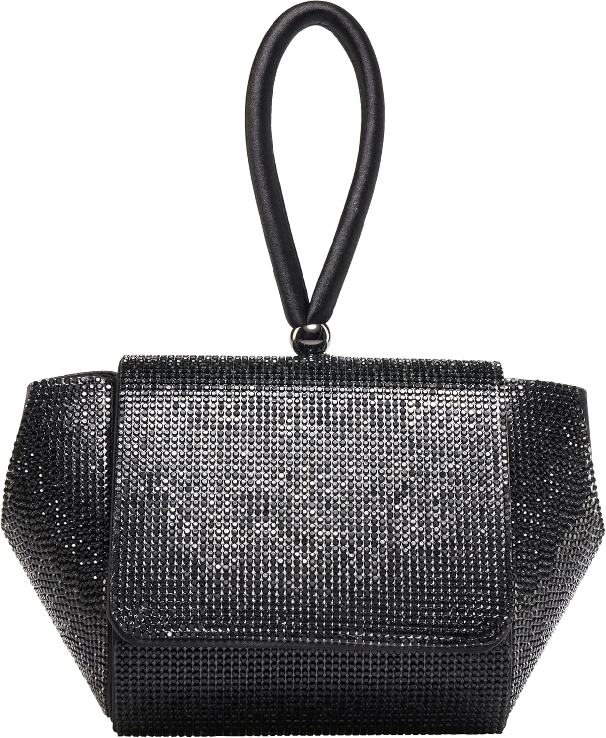 RENE Architectural Rhinestone Evening Bag