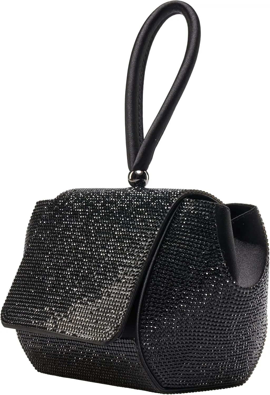 RENE Architectural Rhinestone Evening Bag