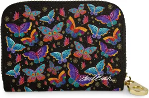 RFID Secure Armored Zipper Wallet by Laurel Burch (Mariposas)