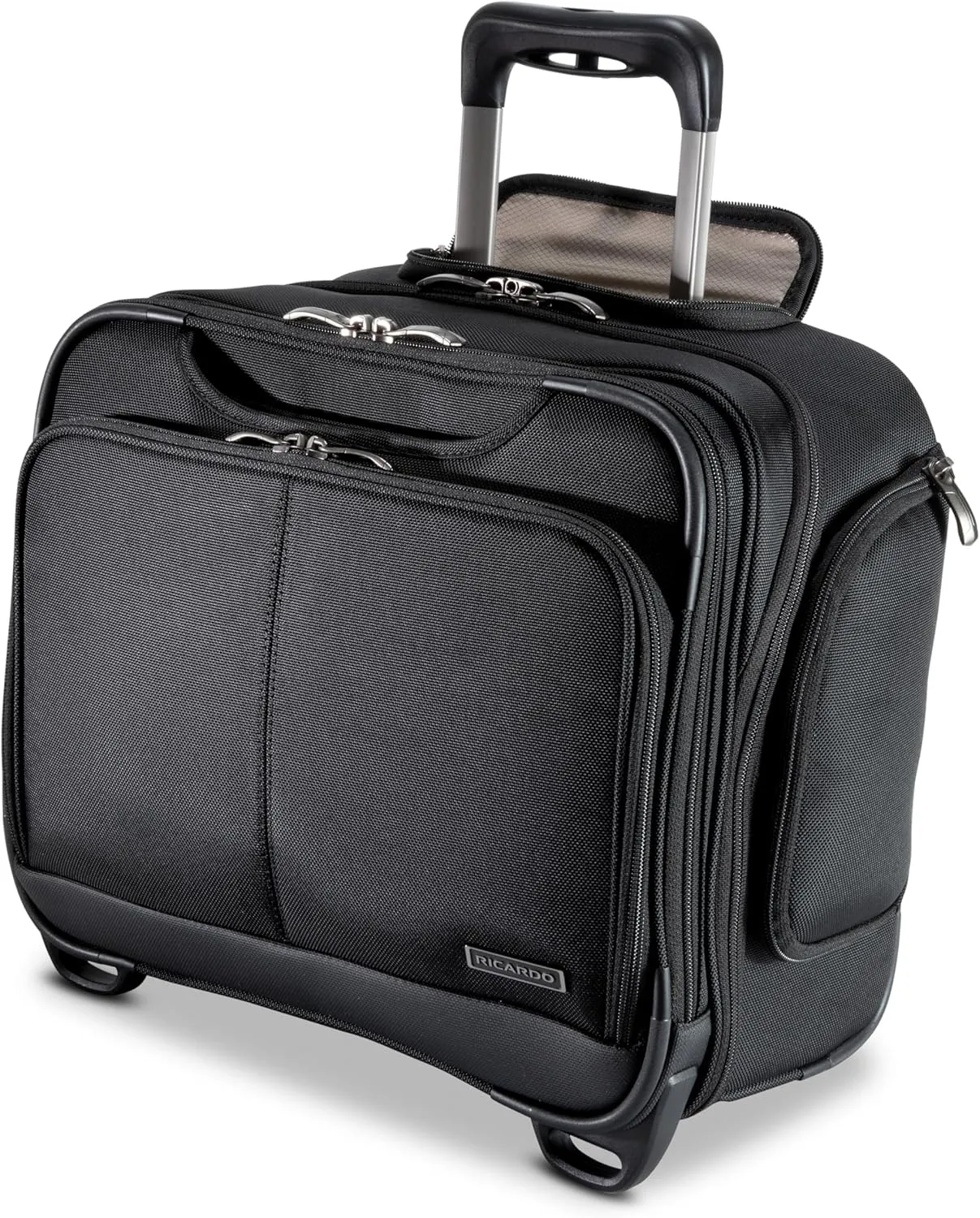 Ricardo Beverly Hills Flight Essentials Softside Wheel-A-Board Bag, Rolling Laptop Carry-On Luggage, Durable Ballistic Nylon Fabric, Water and Stain Resistant, Men and Women, 16.5-Inches Wide
