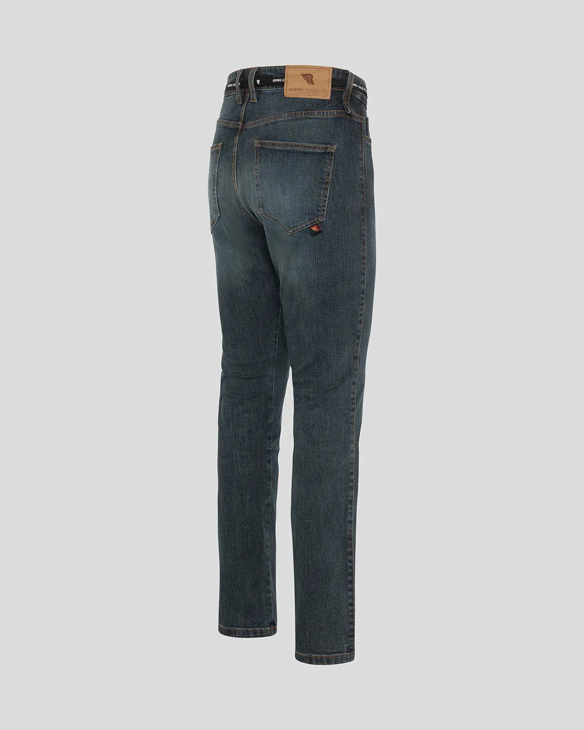 Riding Culture Straight Fit Jeans - Washed Blue