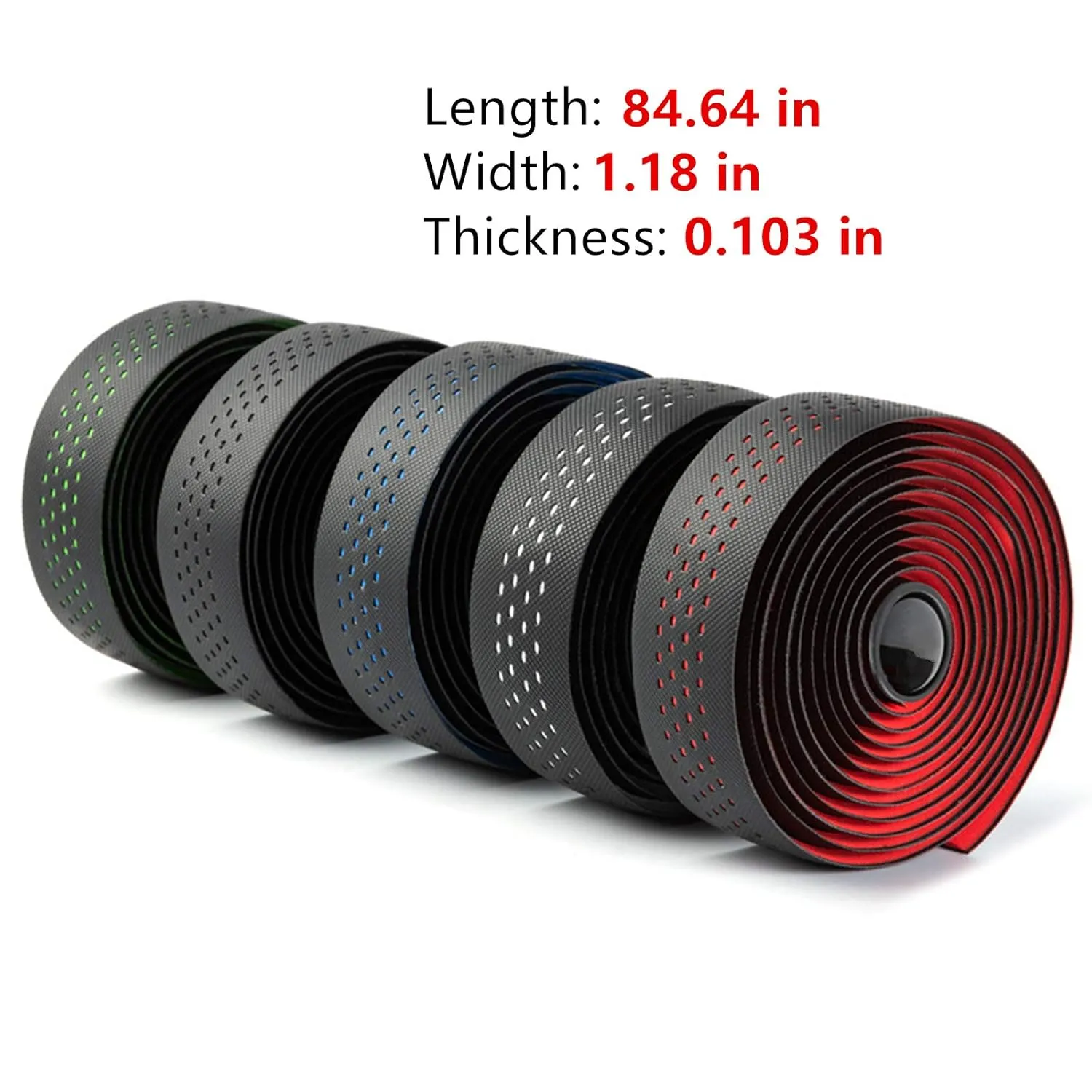 Road Bike Handlebar Tapes Made of EVA PU, Professional Road Bicycle Bar Tape, Racing Bike Handle Wraps, Bicycle Handlebar Grips Cover with End Plugs (Green)