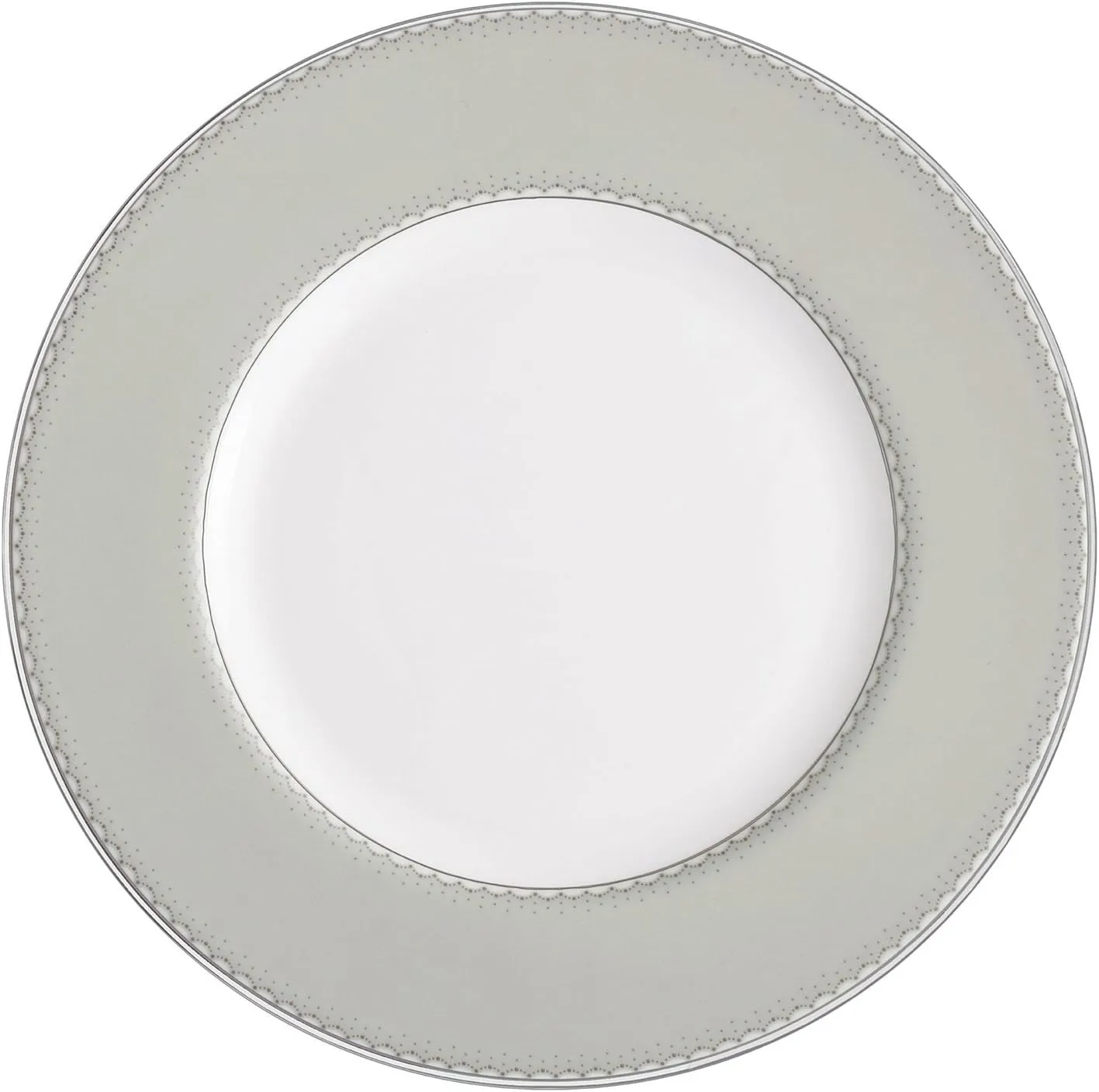 Royal Doulton Monique Lhuillier Dentelle 9-inch Gray Accent Plate
