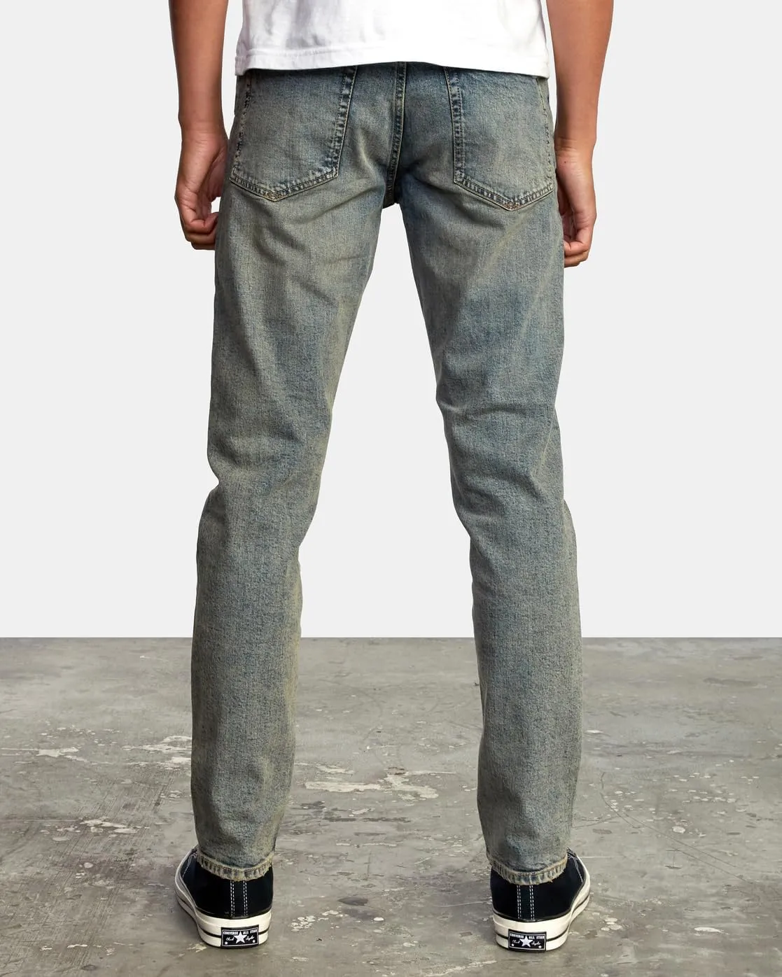 RVCA Mens Slim Fit Denim Pants