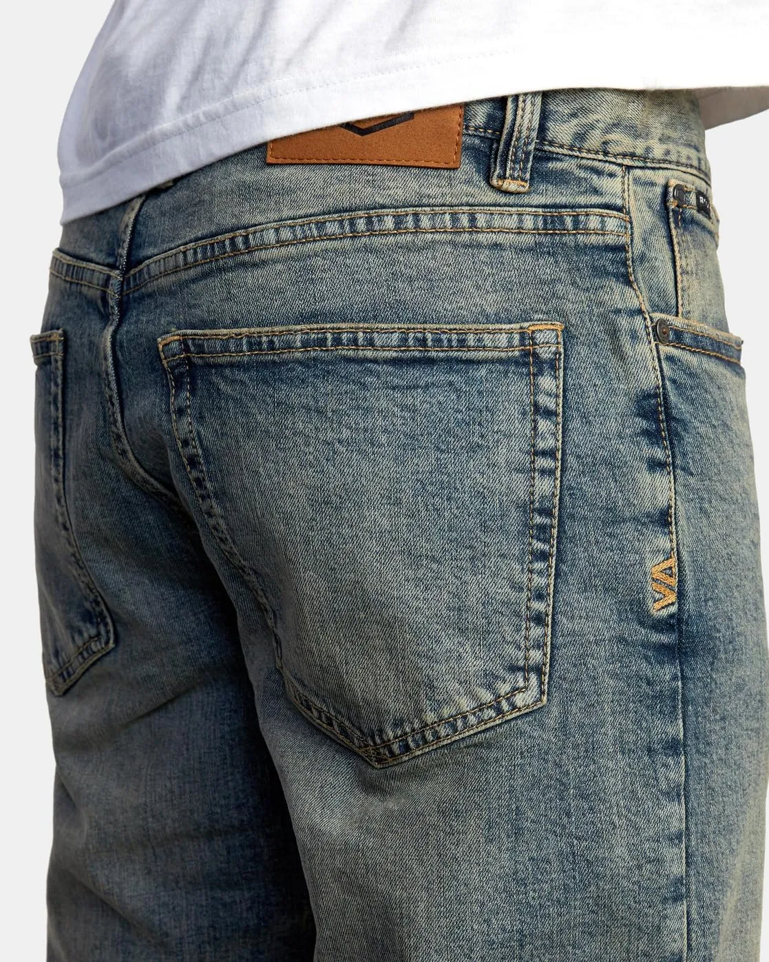 RVCA Mens Slim Fit Denim Pants