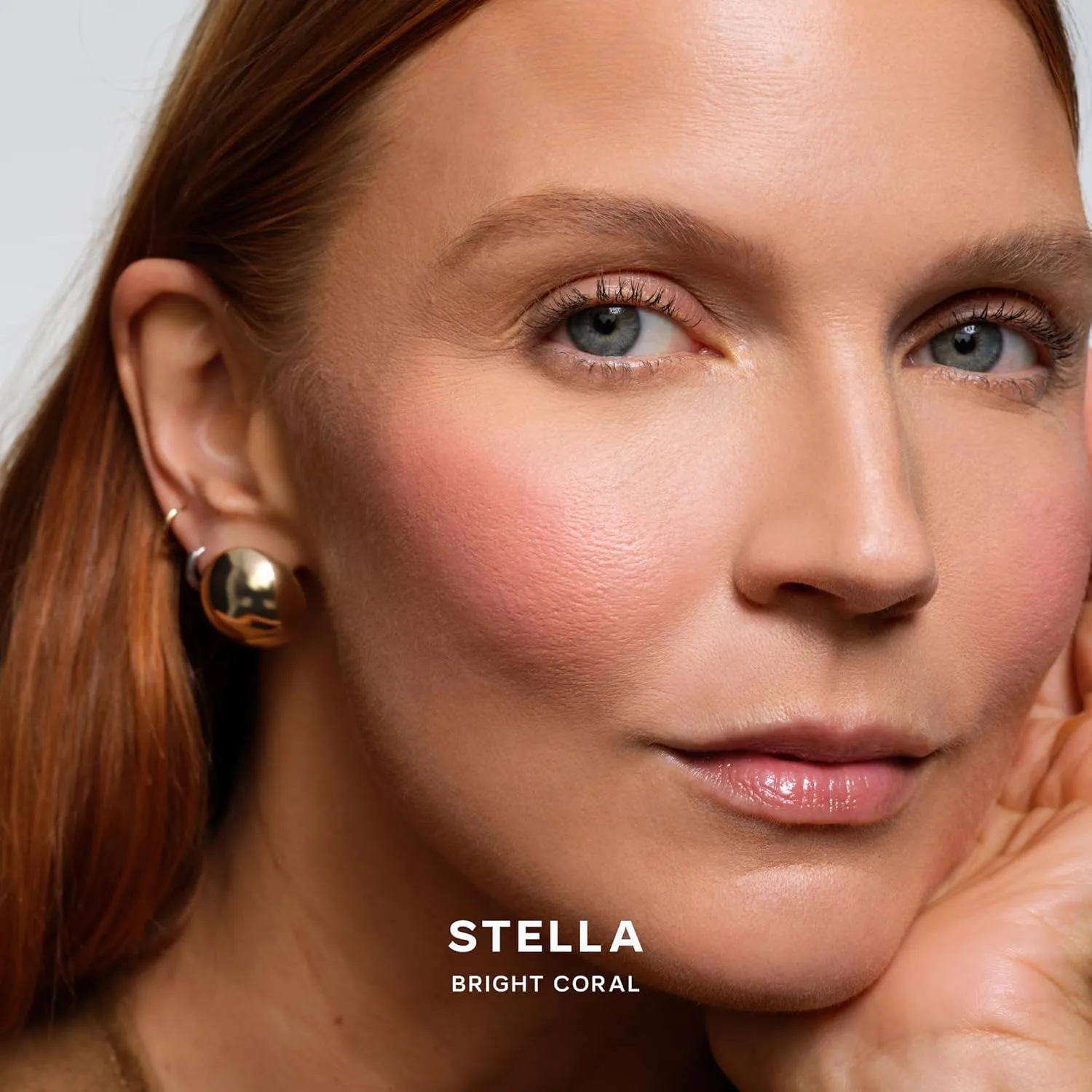 Saie SuperSuede Baked Blush - Talc-Free Powder Blush for All Day Wear - Enriched with Plant-Derived Squalane   Glycerin to Help Moisturize Dry Skin - Stella (.01 Ounce)