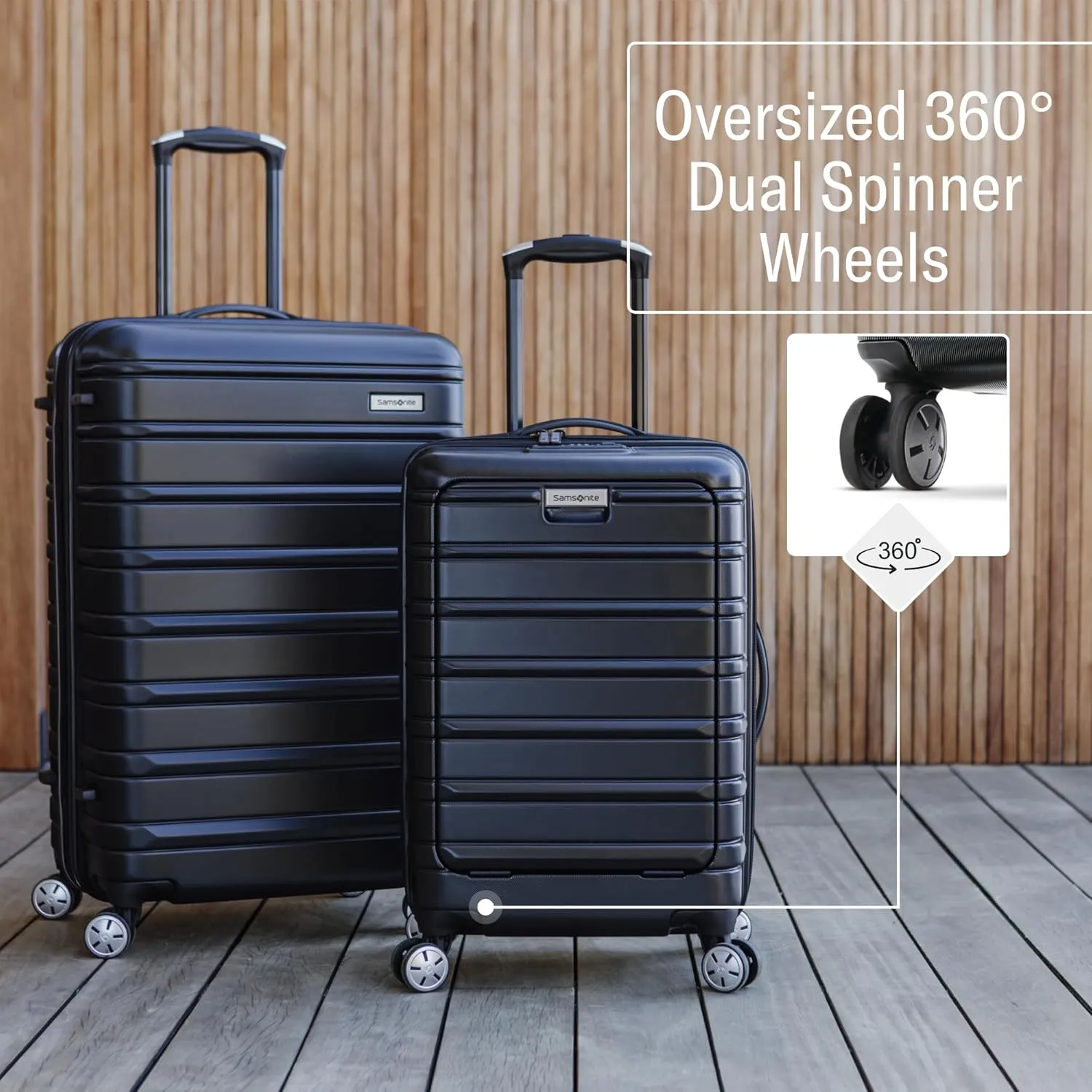 Samsonite Omni 2 Hardside Expandable Luggage with Spinner Wheels, 3-Piece Set (19/24/28), Nova Teal