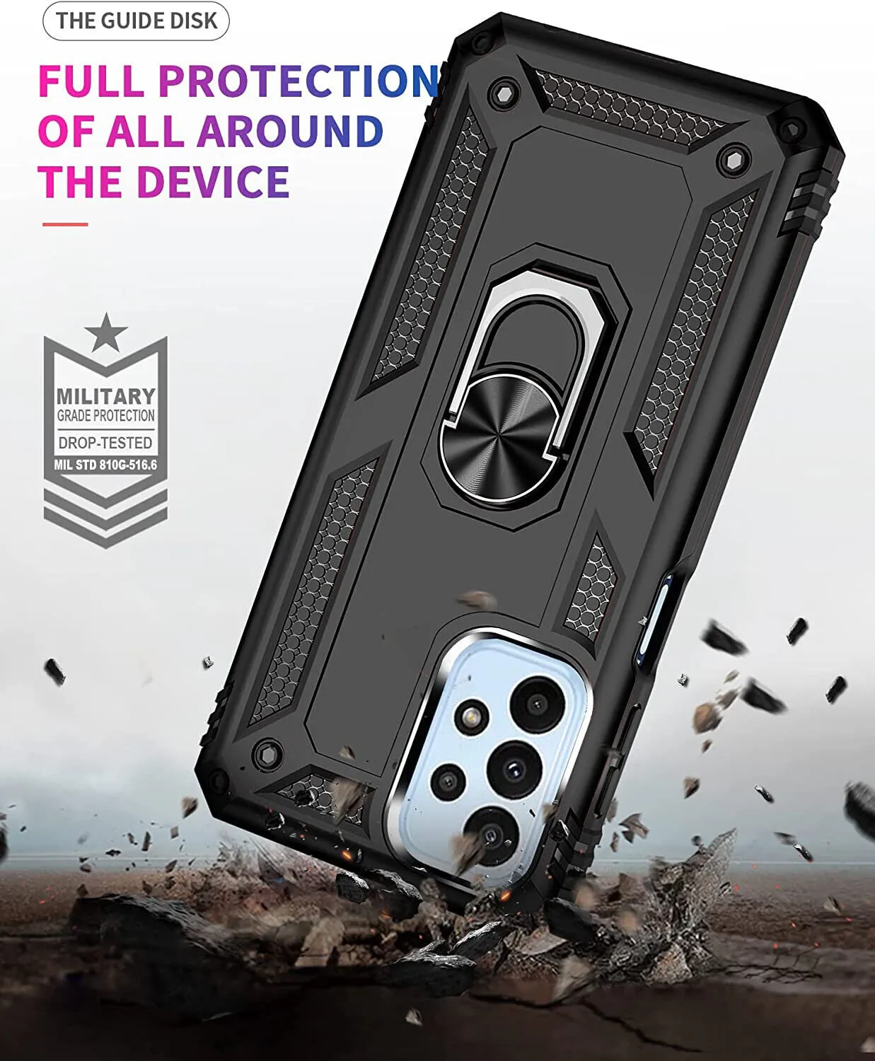 Samsung Galaxy A23 4G/5G  Case Kickstand Shockproof Ring Cover