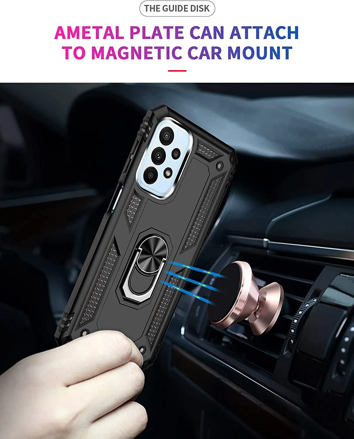 Samsung Galaxy A23 4G/5G  Case Kickstand Shockproof Ring Cover