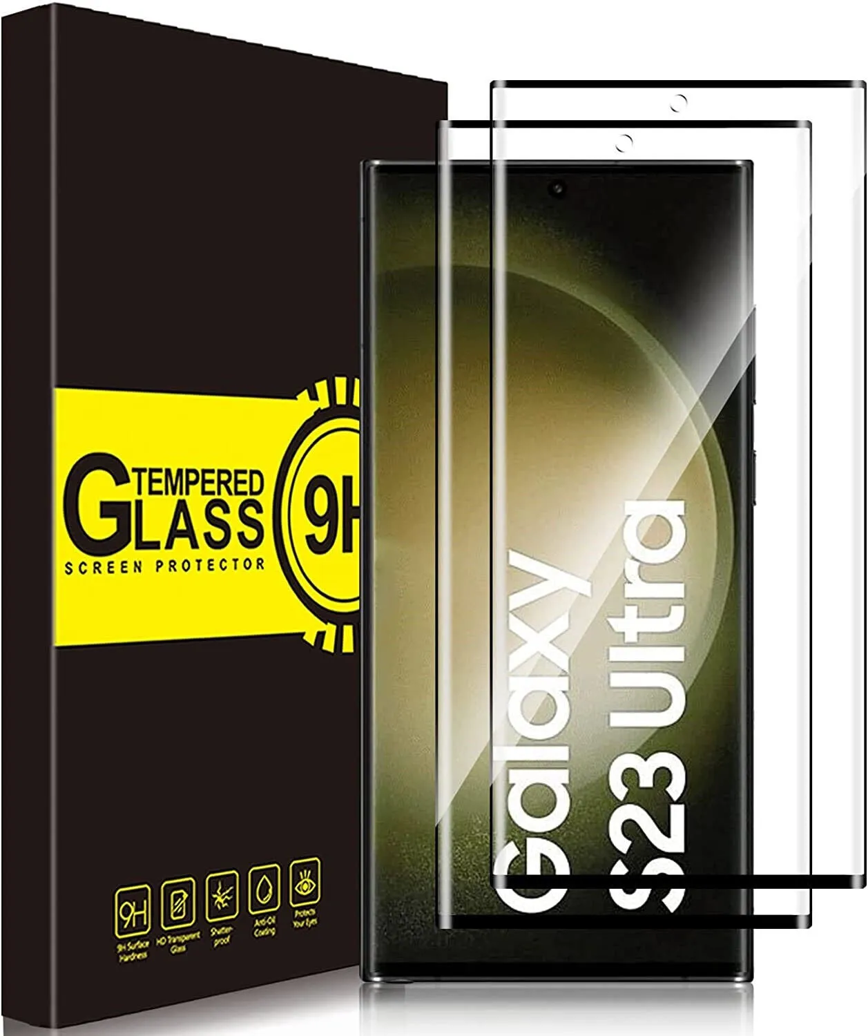 Samsung Galaxy S23 Ultra Case, Clear Shockproof Phone Cover Screen Protector