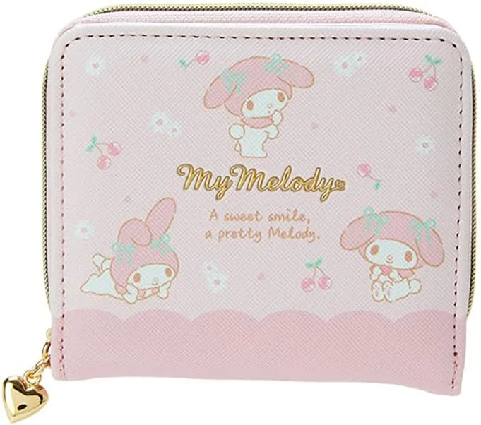 Sanrio 126004 Sanrio Wallet, My Melody, My Melody, 3.5 x 4.1 x 1.0 inches (9 x 10.5 x 2.5 cm), Kids Wallet, Character