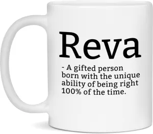 Sarcastic Reva Mug-Reva Definition Mug-Funny Reva Mug-Personalized Reva Mug-11oz