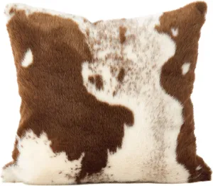 SARO LIFESTYLE Cowhide Design Faux Fur Pillow - Cover Only
