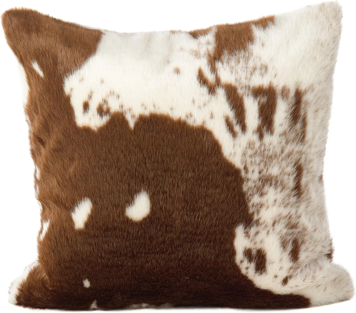 SARO LIFESTYLE Cowhide Design Faux Fur Pillow - Cover Only