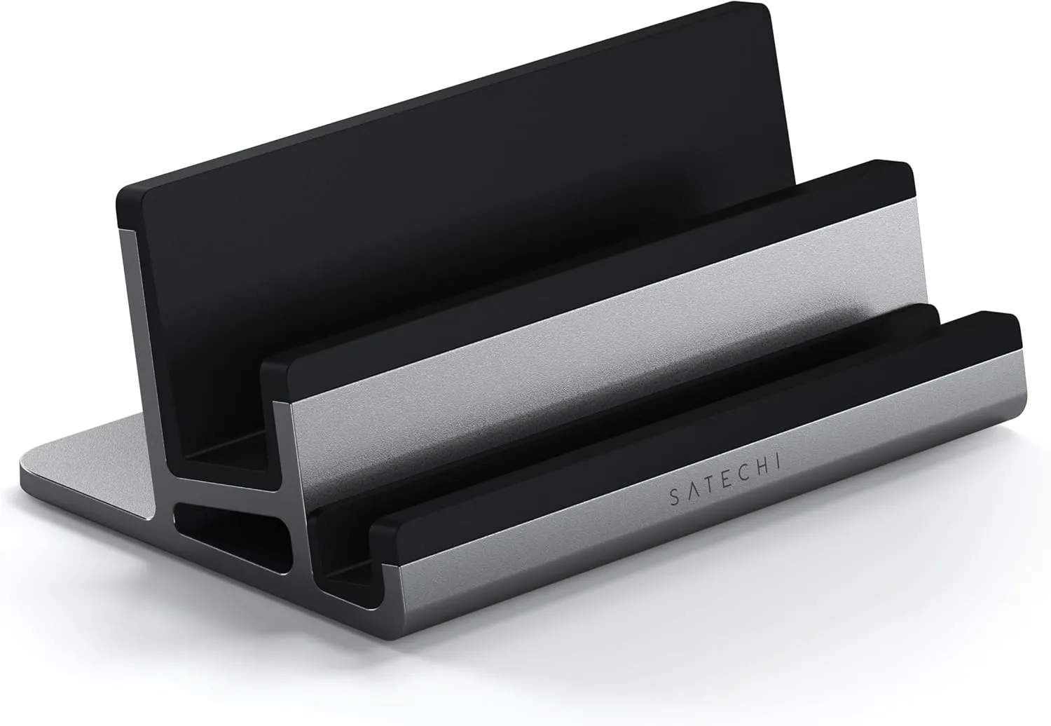 Satechi Dual Vertical Aluminum Stand - Universal Compatibility for MacBook Pro, Air, iPad Pro, Air, Mini, iPhones 16/15/14/13/12 and More