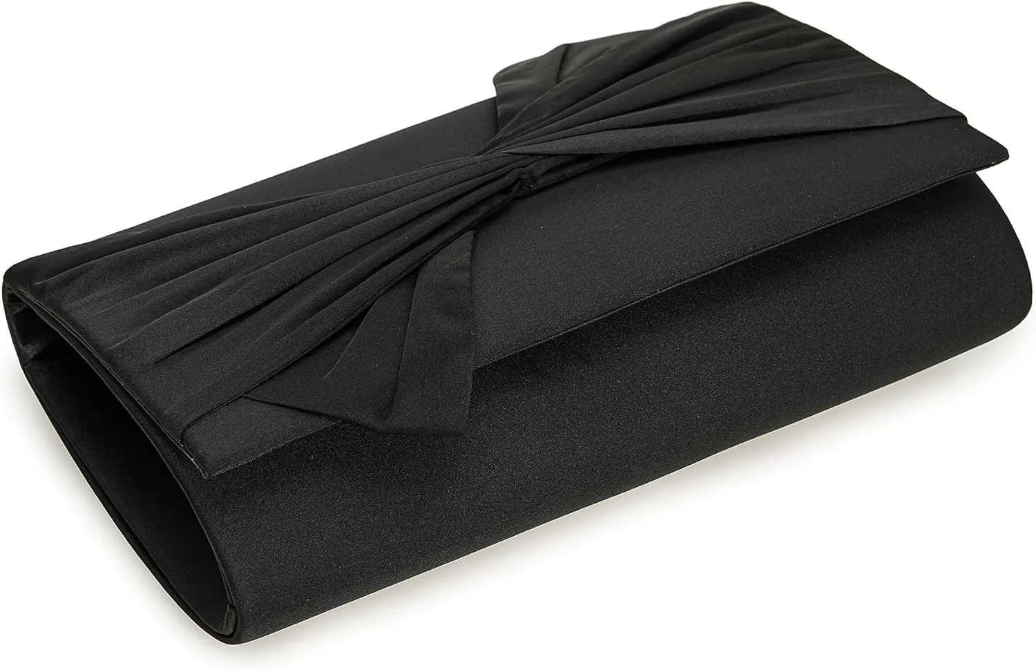 Satin Evening Bag Bow Flap Clutch Purse for Women Formal Party/Prom/Wedding…