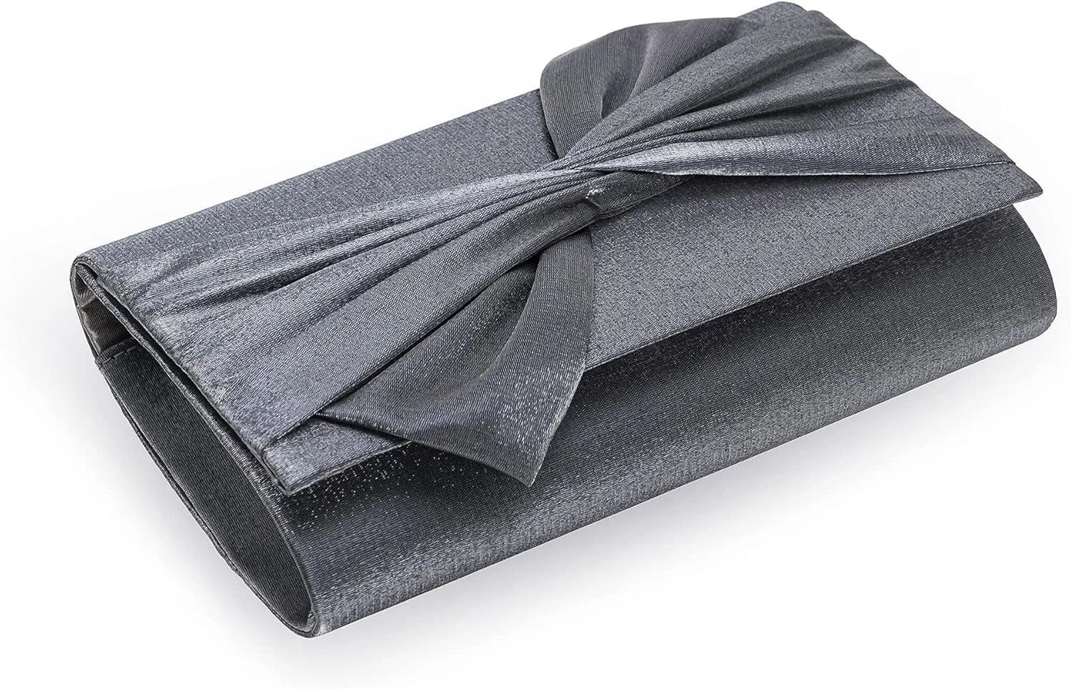Satin Evening Bag Bow Flap Clutch Purse for Women Formal Party/Prom/Wedding…