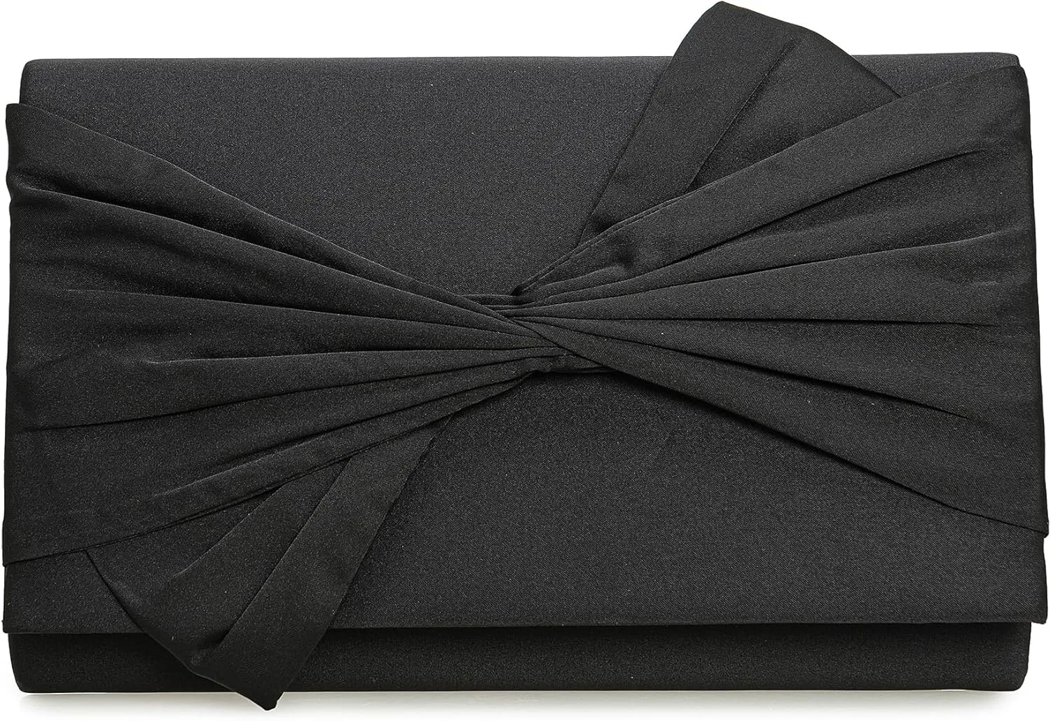 Satin Evening Bag Bow Flap Clutch Purse for Women Formal Party/Prom/Wedding…
