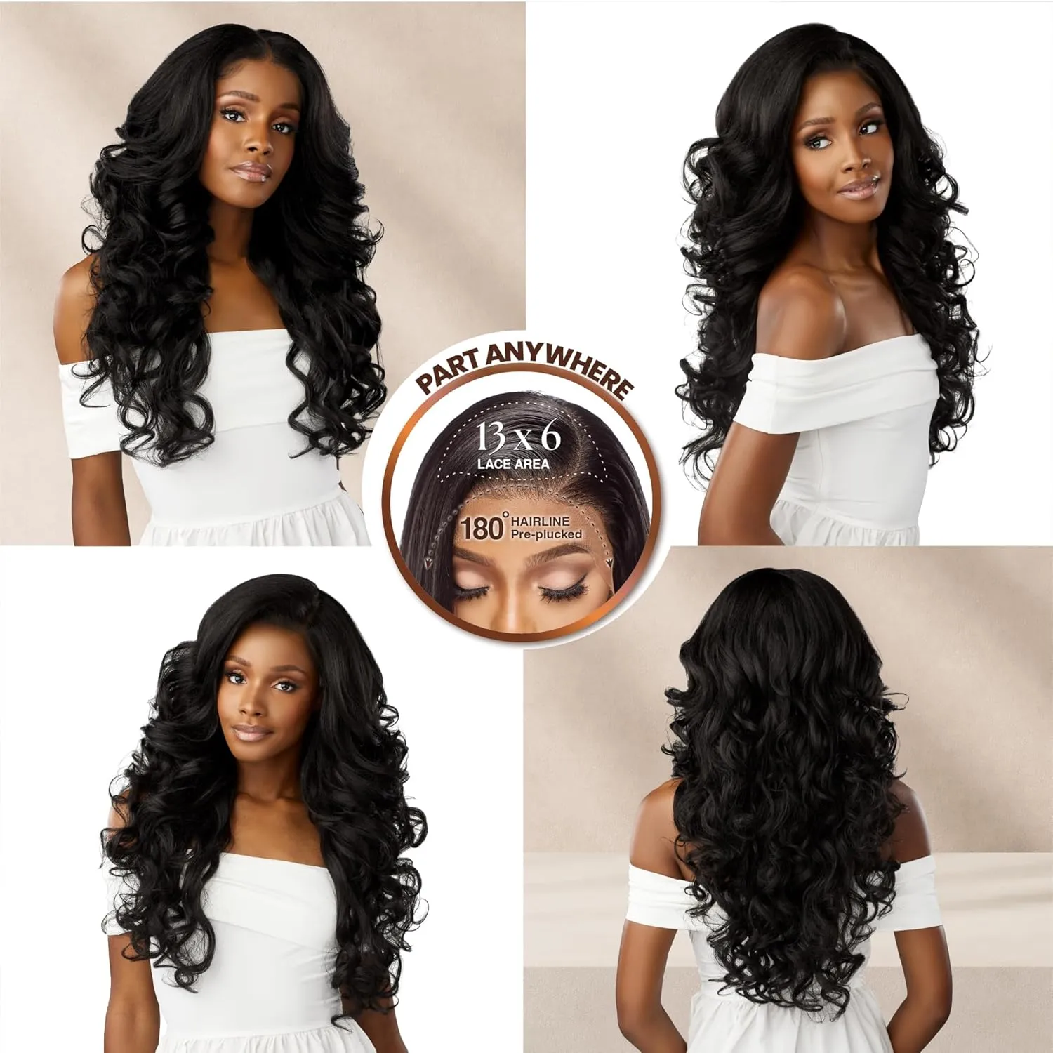 Sensationnel Bare Lace 13X6 Wigs - Unit 15 Lacefrontal Glueless Synthetic 180 Degree Preplucked Hairline (FLAMBOYAGEBLONDE)