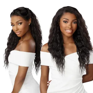 Sensationnel Bare Lace 13X6 Wigs - Unit 6 Lacefrontal Glueless Synthetic 180 Degree Preplucked Hairline (BALAYAGECHOCOLATE)