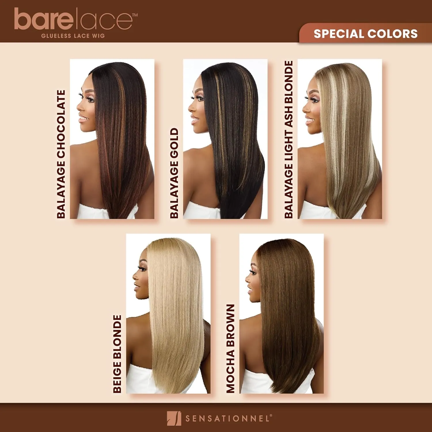 Sensationnel Bare Lace Fulllace Wig - Unit 4 Human Hair Blend All Lacefrontal Glueless Synthetic 180 Degree Preplucked Hairline (BALAYAGEGOLD)