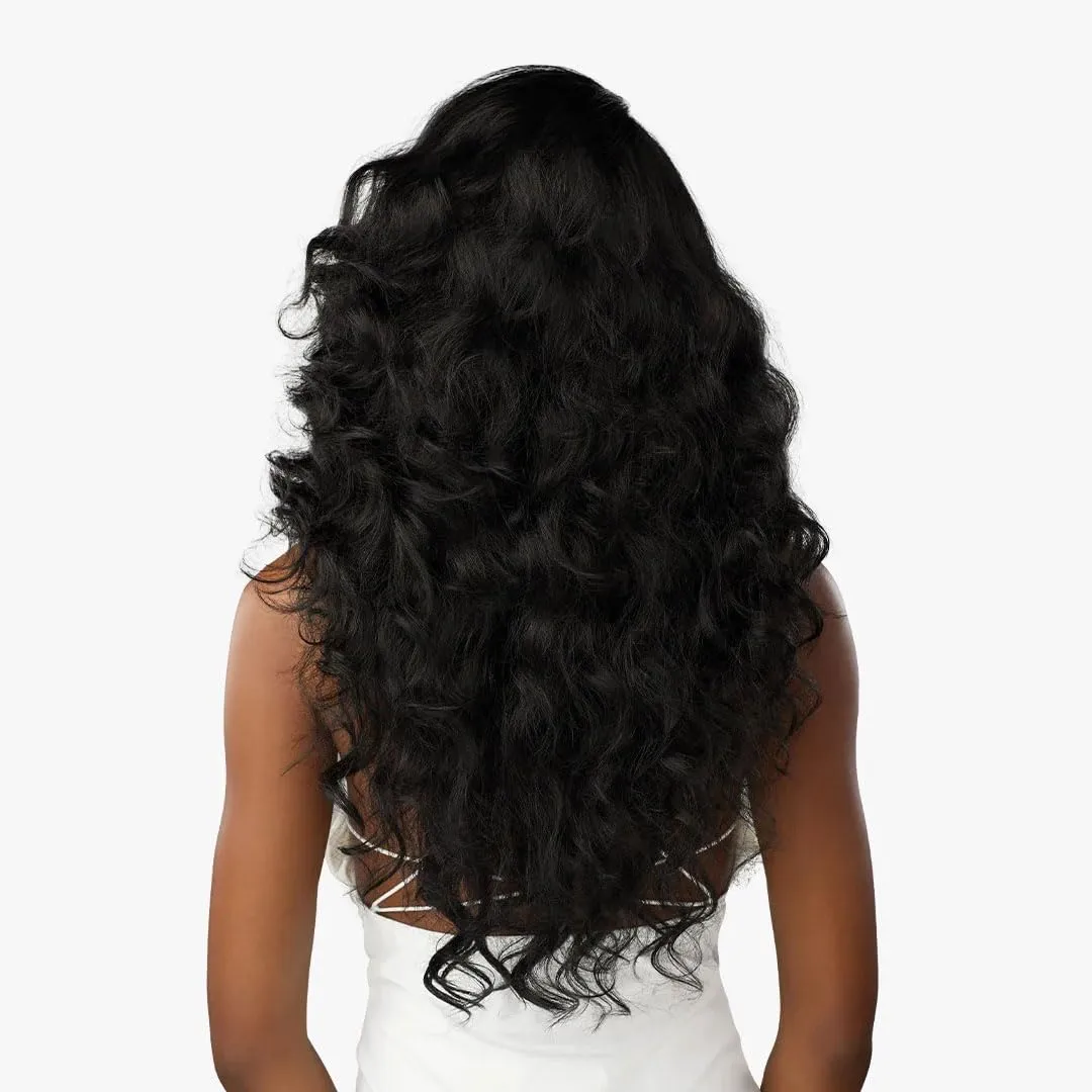 Sensationnel Bare Lace Fulllace Wig - Unit 4 Human Hair Blend All Lacefrontal Glueless Synthetic 180 Degree Preplucked Hairline (BALAYAGEPLATINUM)