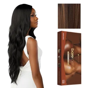 Sensationnel Bare Lace Fulllace Wig - Unit 5 Human Hair Blend All Lacefrontal Glueless Synthetic 180 Degree Preplucked Hairline (BALAYAGEHAZELNUT)