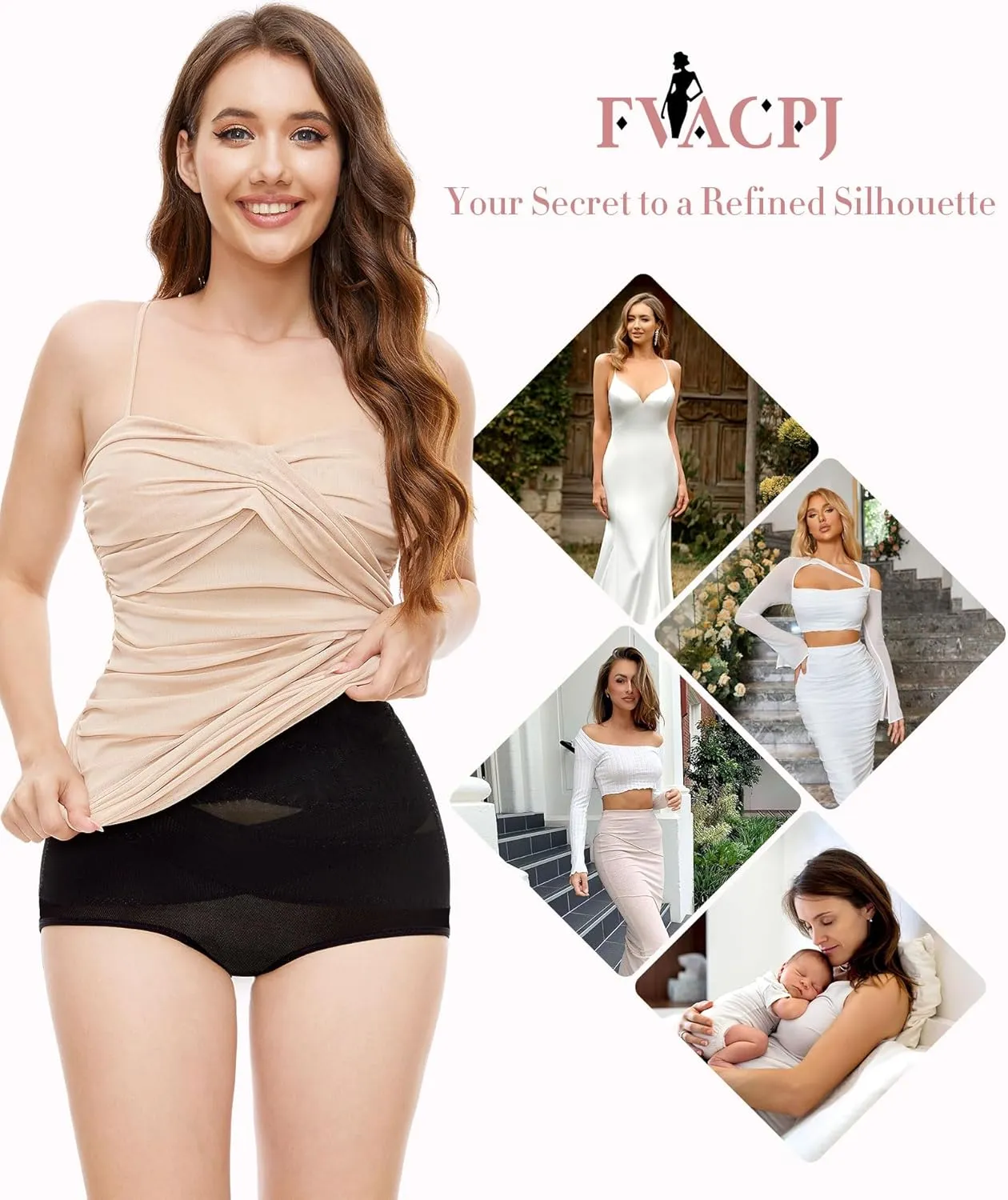 Shapewear Tummy Control Underwear - High Waisted Body Shaping Compression Panties Cincher Panty Girdle Control Briefs