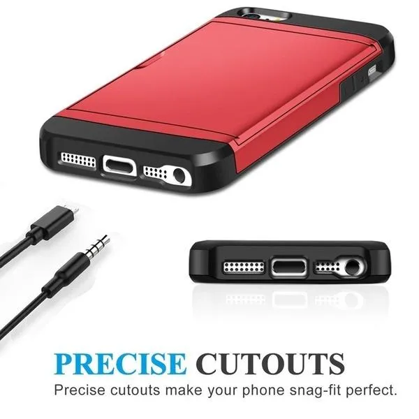 Shockproof Slim Hybrid Wallet Case Cover