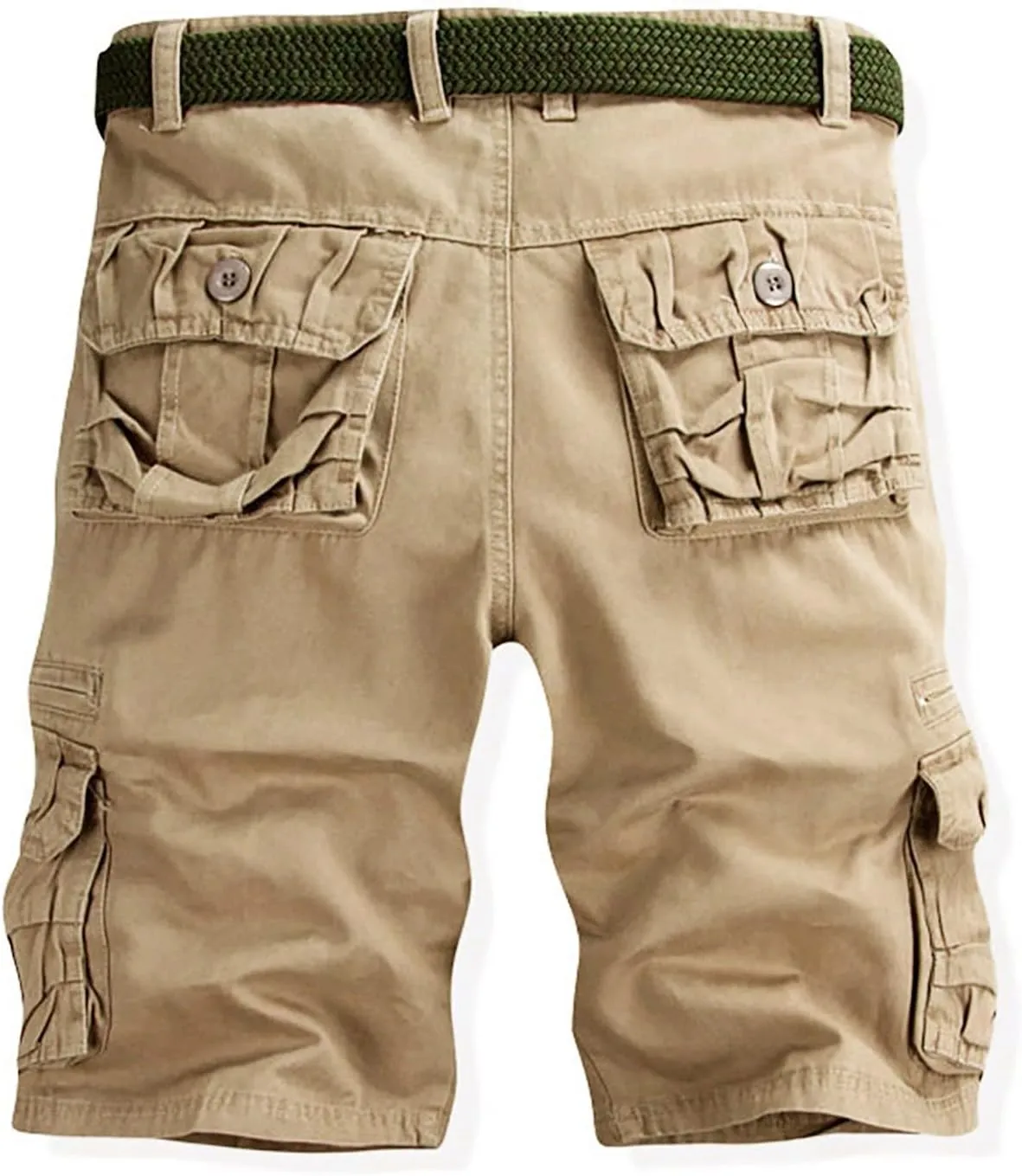 Shorts Men Multi-Pocket and Pants Leisure Color Fashion Men's Solid Summer Men's Pants Black Shorts Men Mens Cargo