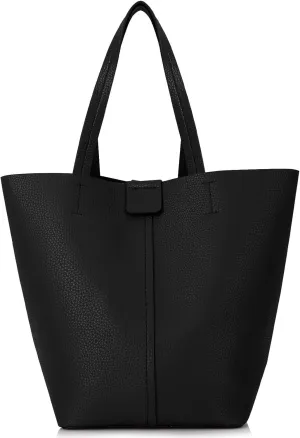 Shoulder Bag Women's 2 Piece Bucket Bag Set Soft Leather Tote & Crossbody Purse with Slouchy Hobo