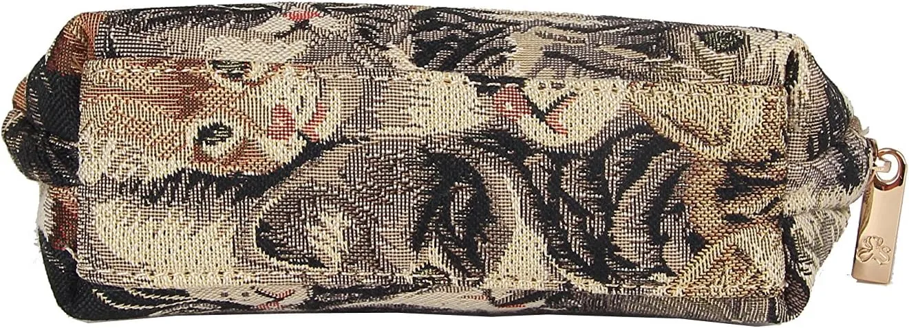Signare Tapestry Cosmetic Bag Toiletry Makeup Bag for Women With Cat Design (COSM-CAT)