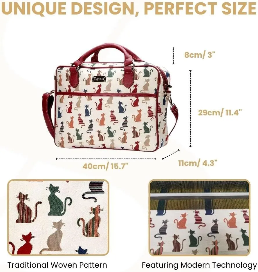 Signare Tapestry Laptop bag Computer Messenger bag Briefcase for Women