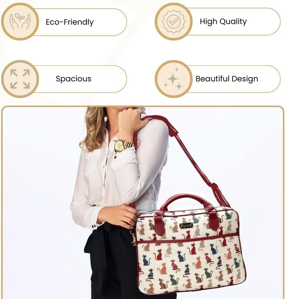 Signare Tapestry Laptop bag Computer Messenger bag Briefcase for Women