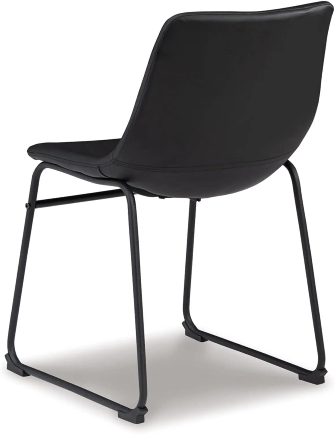 Signature Design by Ashley Centiar Mid Century Dining Room Bucket Chair, 2 Count, Black