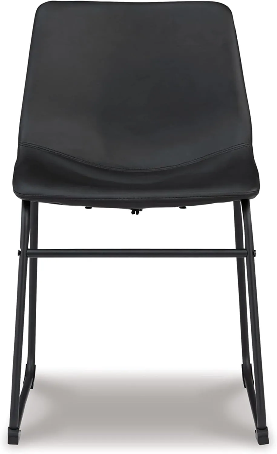 Signature Design by Ashley Centiar Mid Century Dining Room Bucket Chair, 2 Count, Black