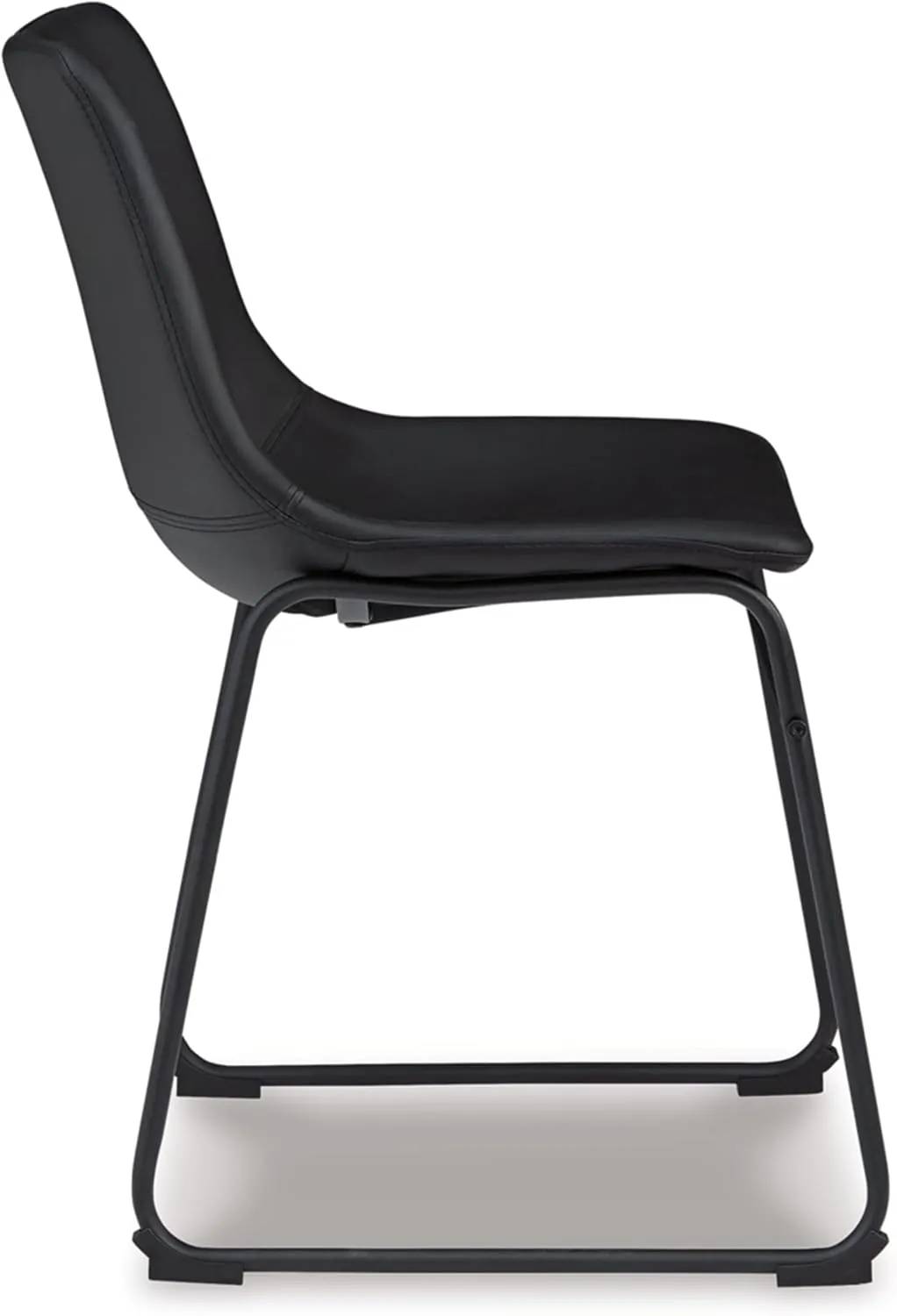 Signature Design by Ashley Centiar Mid Century Dining Room Bucket Chair, 2 Count, Black