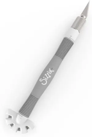 Sizzix, One Size Tool 662875, Scalpel & Distress Heads for Scrapbooking, Cardmaking, Papercraft, Home Décor & DIY, Multi Color, Gray